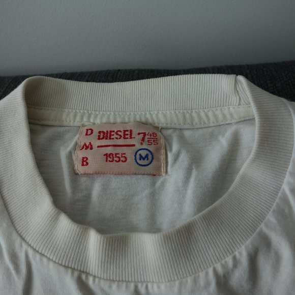 Diesel Jeans and Workwear "Only the Brave" White T-Shirt Size M - Picture 3 of 5